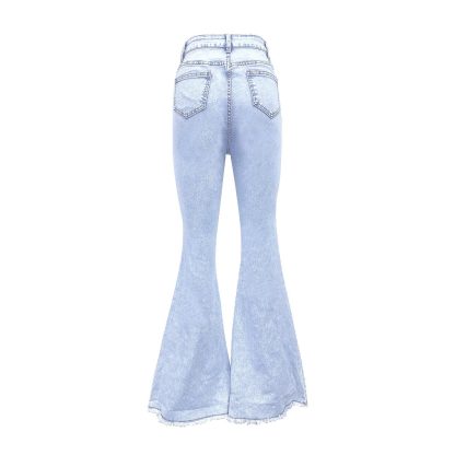 All-match Stretch Micro-nail Pearl Jeans - Image 3