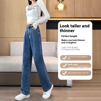 Straight Slimming Loose Mop Wide Leg Pants