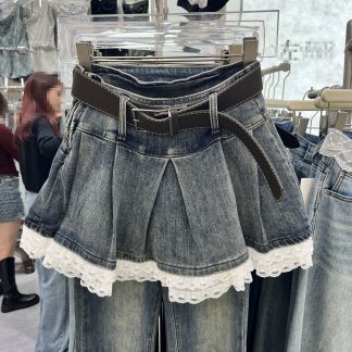 Design Lace Stitching Skirt