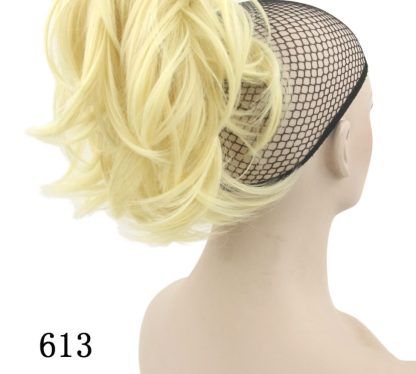 Grip ponytail short hair female curly hair wig flexible hair ponytail - Image 10