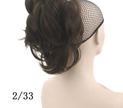 Grip ponytail short hair female curly hair wig flexible hair ponytail - Image 6