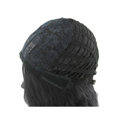 European and American wig female black gradient gold - Image 2