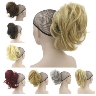 Grip ponytail short hair female curly hair wig flexible hair ponytail