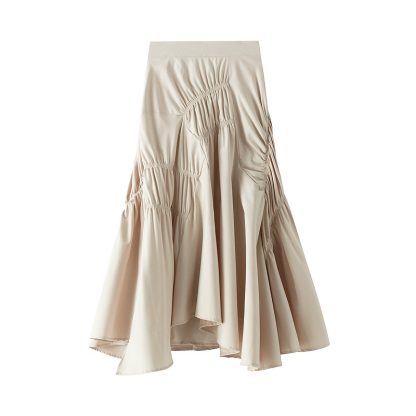 Super Hot Black White Pleated Midi Skirt - Image 6