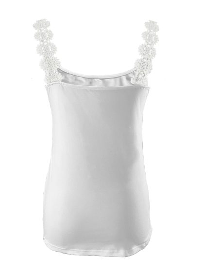 Lace Stitching Fashion Spring And Summer Solid Color Loose Vest - Image 5
