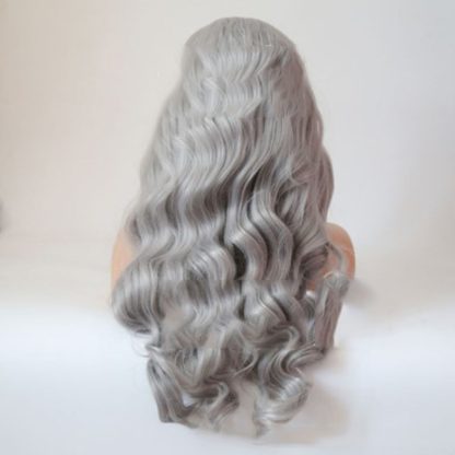 Mid-Point Silver-Grey Long Curly Hair Big Wave High Temperature Wire - Image 2