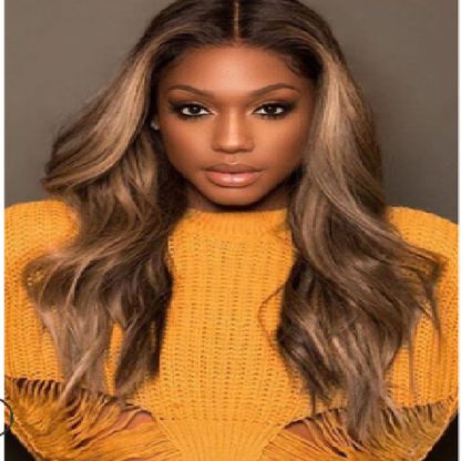 Bleaching And Dyeing Mid-length Curly Hair COSS Brown Gradient Anime Wig New Female Chemical Fiber Headgear - Image 5