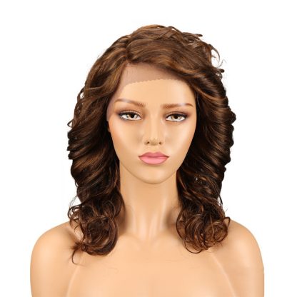 Real Hair Headgear Women Hair Stitch Lace Wig Long Curly Hair - Image 2