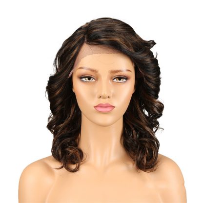 Real Hair Headgear Women Hair Stitch Lace Wig Long Curly Hair - Image 4