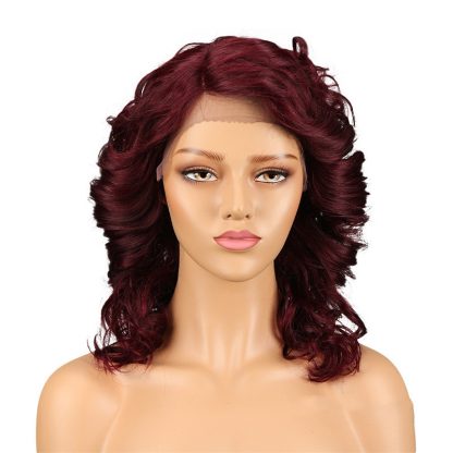 Real Hair Headgear Women Hair Stitch Lace Wig Long Curly Hair - Image 7