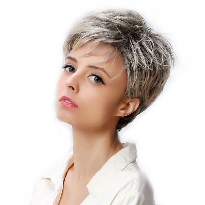 Middle-aged And Elderly Micro-volume Short Wig Ladies Hair Cover - Image 4