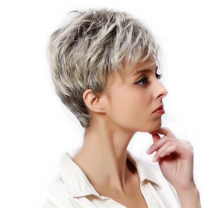 Middle-aged And Elderly Micro-volume Short Wig Ladies Hair Cover - Image 5