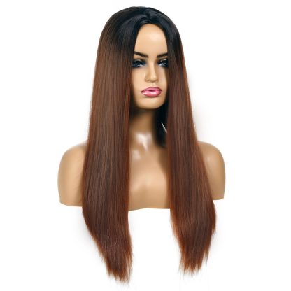 Women's Chemical Fiber Hair Wigs For Long Straight Dyed Hair - Image 8