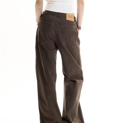 Women's Solid Color American Retro Hot Girl Jeans - Image 4