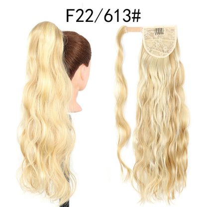 Invisible Velcro Big Wave Ponytail Chemical Fiber Curly Hair - Image 8