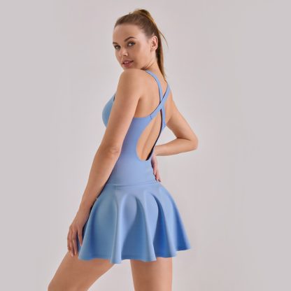 High-elasticity Summer New Dress, Nude Sensation, Anti-exposure Sports Dress - Image 7