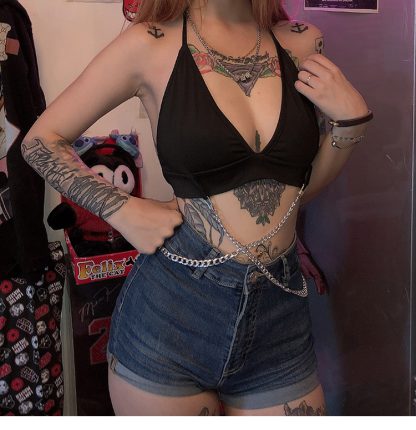 Lace Halter Top Hanger Chain Set - Image 5