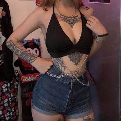 Lace Halter Top Hanger Chain Set - Image 9