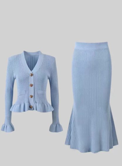 Ruffled V-neck Hip With A Set Of Suit - Image 7