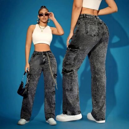 Fashion High Elasticity Multi-pocket Cargo Pants
