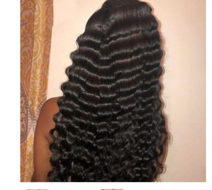 Human Hair 28 30 Deep Wave Lace Frontal Wigs 13 4 Front Wigs - Image 9