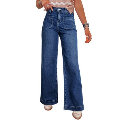 Fashion Retro All-match Straight-leg Trousers Women - Image 6