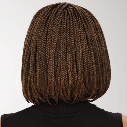 Braid Wig, Female Short Hair, Wave Head Wig, Full Top Chemical Fiber Headgear - Image 3