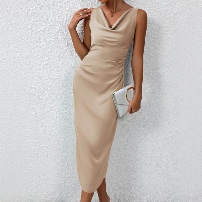 Spring And Summer Silk Dress - Image 2