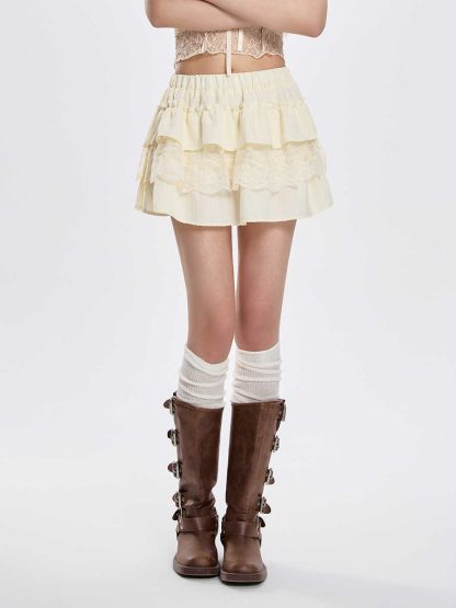 Cake Dress Women's High Waist Slimming A- Line Skirt - Image 4