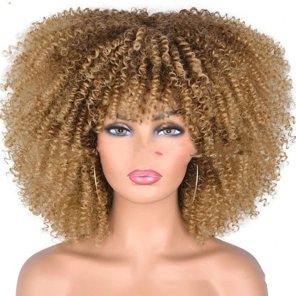 Small Curly Hair Rose Mesh Synthetic Headgear - Image 7