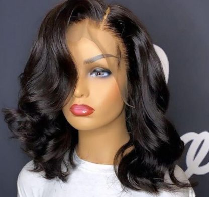 High Temperature Silk Mid-section Medium-length Curly Hair Women's Wig - Image 3