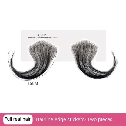 Real Hair Hairline Stickers Wig Bangs Sideburns Stickers - Image 6