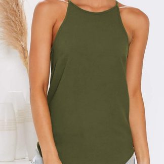 Women's European And American Irregular Solid Color Sexy Camisole