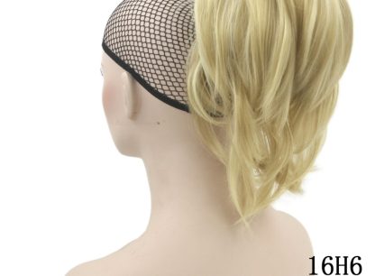 Grip ponytail short hair female curly hair wig flexible hair ponytail - Image 3