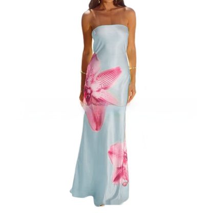 Women's Tube Top Hollow Backless Dress - Image 4