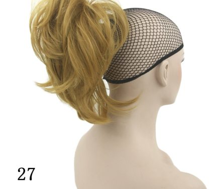 Grip ponytail short hair female curly hair wig flexible hair ponytail - Image 7