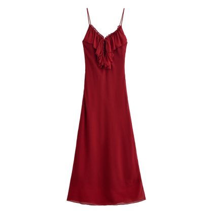 Ruffled Spaghetti Straps Dress - Image 5