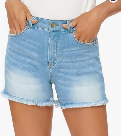 Summer High Waist All-match Slim Fit Tassel Women's Denim Shorts - Image 7