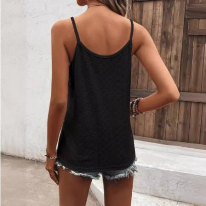 3pcs Knitted Shoulder Strap Vest Set - Image 2