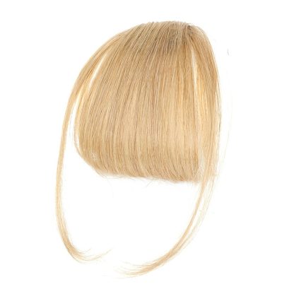 Women's Air Natural Forehead Invisible Seamless Hair-free Seam Full Real Bangs Wig Set - Image 4