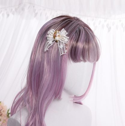 Korean version of the Qi Liu Hai curly cute hood birthday party wigs realistic wig - Image 4