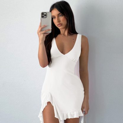 Pure Color Hot Girl Skirt Pure Desire Style European And American Women - Image 2