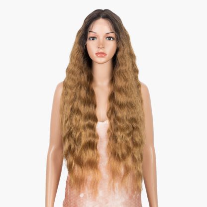 Women's Wig Wave Long Curly Hair Chemical Fiber Headgear - Image 4