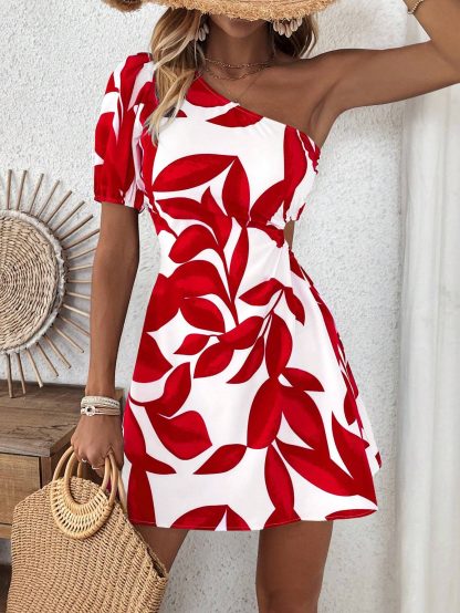 Puff Sleeve Dress For Summer Vacation For New Year Clothes Vacation Beach Outfits Women - Image 2