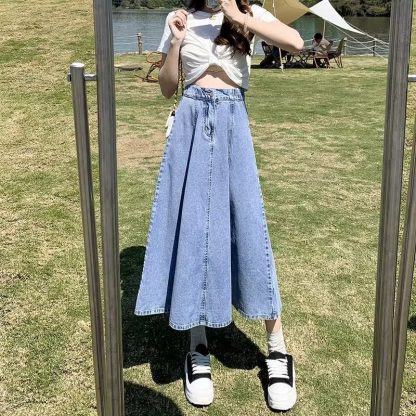 Denim Skirt Women's Mid-length Autumn - Image 3