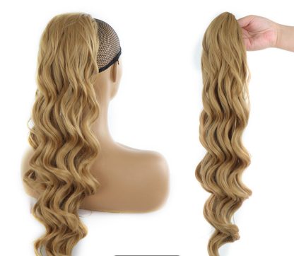 Wig Big Wave Drawstring Ponytail Matte High Temperature Silk Chemical Fiber Wig - Image 9