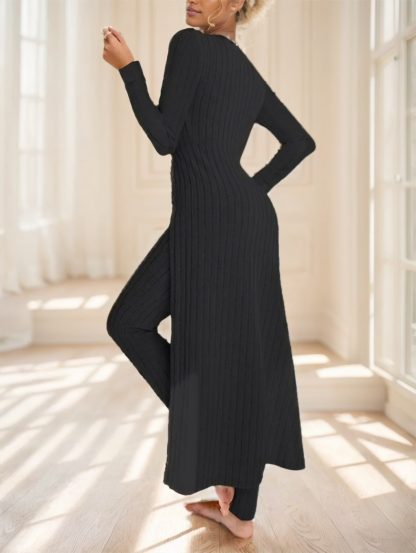 Ladies' Solid-color Long-sleeved Suit - Image 3