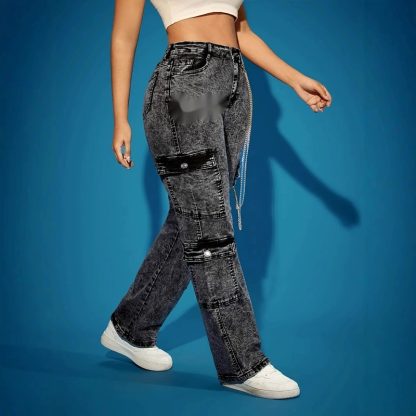 Fashion High Elasticity Multi-pocket Cargo Pants - Image 3