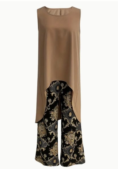 Spring And Summer Women's Clothing Floral Print Leisure Set - Image 5