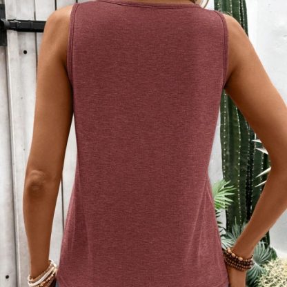 Women's Solid Color Simple Daily Wear Sleeveless Tank Top - Image 5
